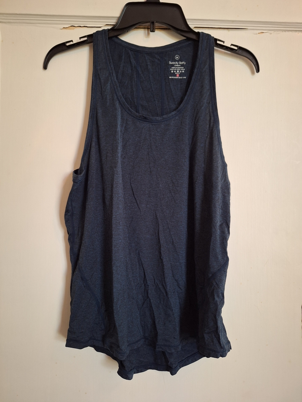 Sweaty Betty Athletic Featherweight Seamless Tank Dark Gray Sz M Active Wear